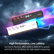 16GB DDR5-6000 CL36 Silicon Power XPOWER Storm RGB White