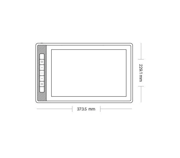 Графичен таблет HUION Kamvas Pro 13, 13.3", 2.5K 2560 x 1600, Черен 