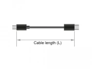 Кабел за зареждане Delock  3 в 1, USB-A мъжко - 8 Pin / Micro USB / USB Type-C, 1м, Черен