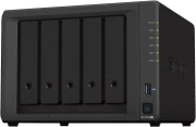 Мрежов сторидж Synology DS1522+, за 5 диска, до 108TB, CPU 2.6GHz, RAM 8GB, 4xГигабит, USB 3.2 Gen 1