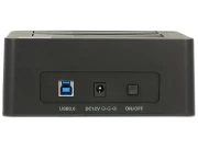 Външна докинг станция Delock 62661, за 2.5"/3.5" HDD/SSD, USB 3.0, Функция за клониране, Черен