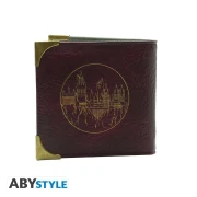 Портфейл ABYSTYLE HARRY POTTER Hogwarts, Метална емблема, Кафяв