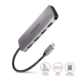 AXAGON HMC-HCR3A SuperSpeed USB-C COMBO 5in1 hub