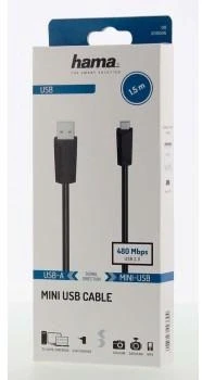 HAMA USB-A > mini-USB - 1.5m