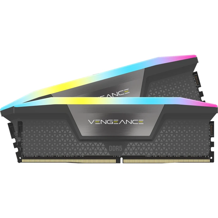 64GB (2x32) DDR5-6000 CL40 CORSAIR VENGEANCE RGB GREY EXPO & XMP