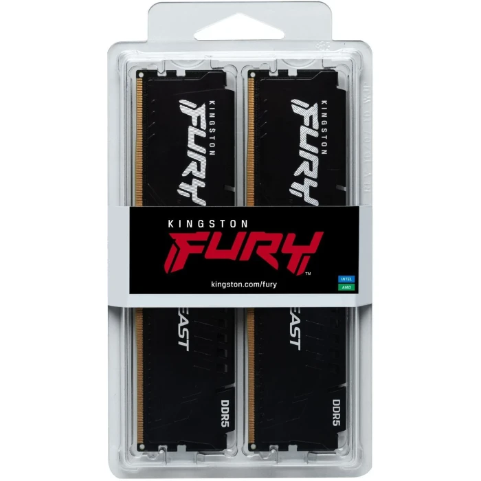 64GB (2x32) DDR5-5600M CL36 Kingston FURY Beast Black EXPO