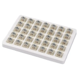 Суичове за механична клавиатура Keychron Cherry MX, Silver, RGB, 35 броя