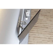 Стенна стойка за TV HAMA, Регулируема, 46"-90", до 75 кг, Черен/Бял