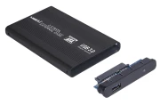 Makki Външна кутия за харддиск External Case 2.5" SATA USB3.0 Aluminium Black
