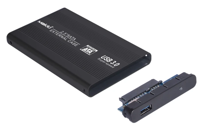 Makki Външна кутия за харддиск External Case 2.5" SATA USB3.0 Aluminium Black