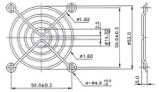 Evercool Решетка за вентилатор Fan Grill Metal - 60mm