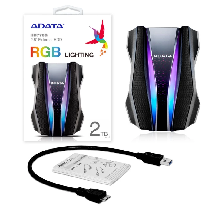 ADATA HD770G Black RGB 2TB