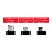 Orico докинг станция Storage - HDD/SSD Dock - 2.5 and 3.5 inch USB3.0 - 6218US3