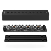 Orico хъб USB 10-port HUB with power adapter - P10-U2-V1-EU-BK