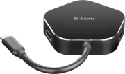 USB хъб D-Link DUB-M420 4-in-1, 2 x USB 3.0, 1 x USB-C, 1 х HDMI