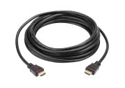 Кабел ATEN 2L-7D20H, HDMI мъжко - HDMI мъжко, с Ethernet, 4K, 20 м, Позлатени конектори, Черен