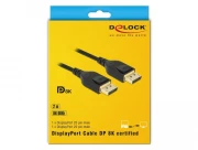 Кабел Delock  DisplayPort мъжко - DisplayPort мъжко, 2.0м, 8K
