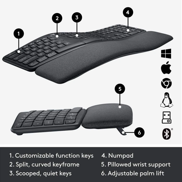 Logitech ERGO K860 Сива