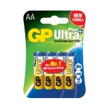Алкална батерия GP ULTRA PLUS LR6 AA /4 бр. в опаковка/ 1.5V