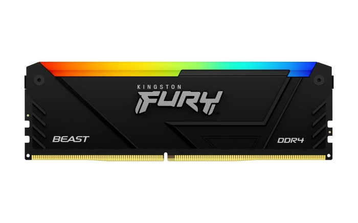 32GB (2x16) DDR4-3200 CL16 Kingston FURY Beast Black RGB