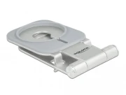 Поставка за смартфон DeLock 18426, Място за могнитно зарядно MagSafe, Алуминий, Сребрист