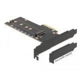 Карта за разширение на слотове Delock 89013, PCI Express x4 към 1 x internal NVMe M.2 Key M, RGB LED, Low Profile