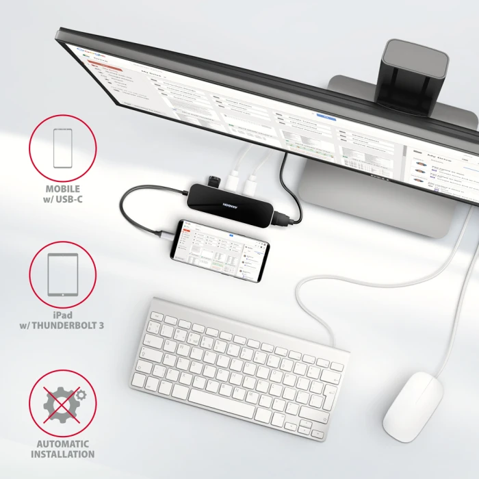 AXAGON HMC-6H4A SuperSpeed USB-C COMBO 6in1 hub