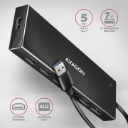 AXAGON HUE-F7A SuperSpeed USB-A FLAT hub