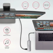 AXAGON HMC-HCR3A SuperSpeed USB-C COMBO 5in1 hub