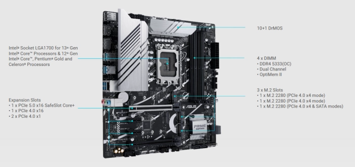 ASUS PRIME Z790M-PLUS D4
