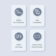 Orico Адаптер USB3.1 to Type-C (female) - AH-AC10-GY