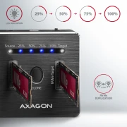 AXAGON ADSA-M2C dual M.2 NVMe dock