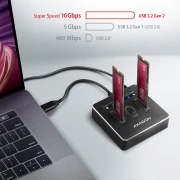 AXAGON ADSA-M2C dual M.2 NVMe dock