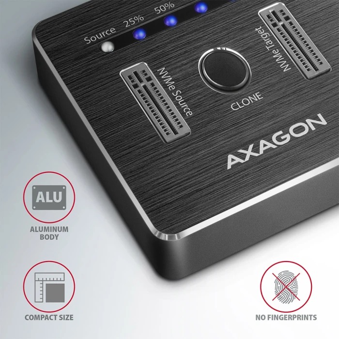 AXAGON ADSA-M2C dual M.2 NVMe dock