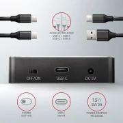 AXAGON ADSA-M2C dual M.2 NVMe dock