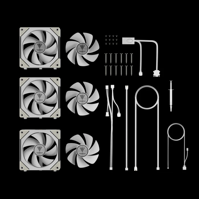 Gamdias AEOLUS P2-1203 - 3in1 White