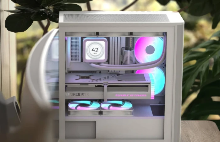 AeroCool D501A White Wood
