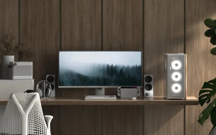 AeroCool D501A White Wood
