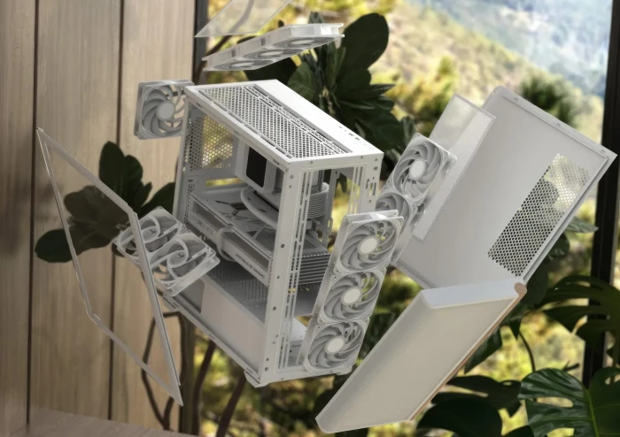 AeroCool D501A White Wood