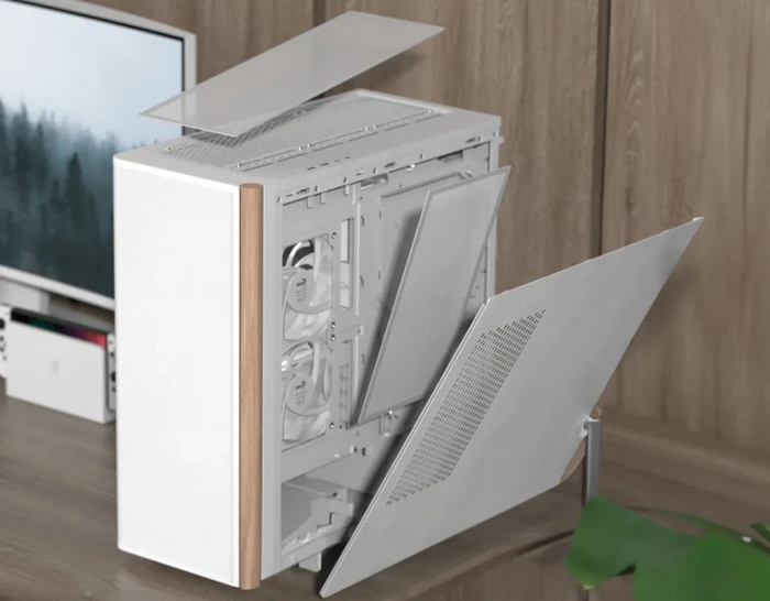AeroCool D501A White Wood