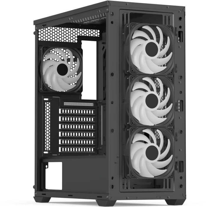 AeroCool D501A Black Wood