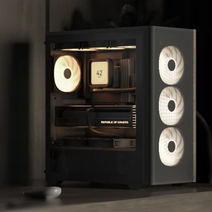 AeroCool D501A Black Wood