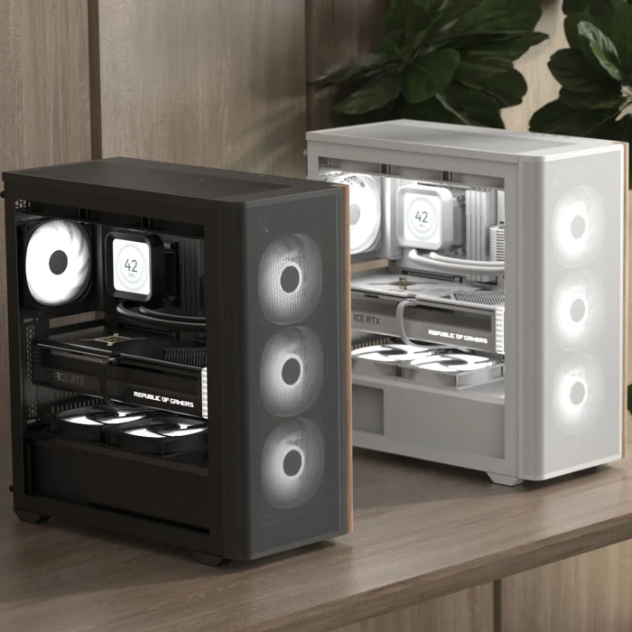 AeroCool D501A Black Wood