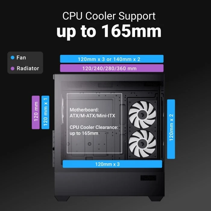 AeroCool P500D Digi - Black