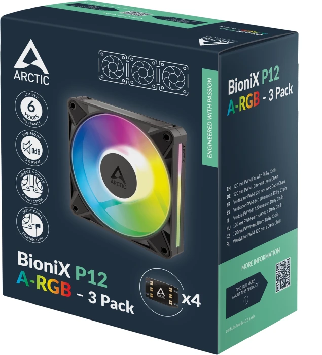 ARCTIC BioniX P14 A-RGB 3in1 - Black