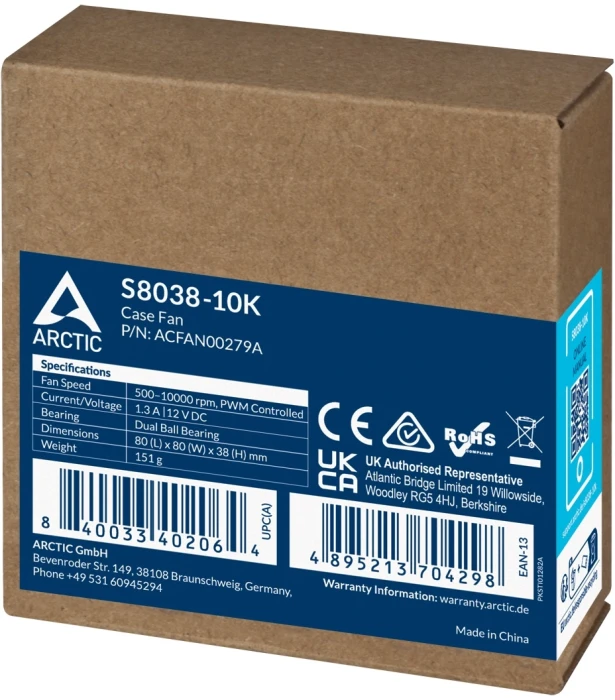 Arctic S8038-10K 80mm Server Fan