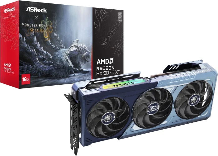 ASRock RX 9070 XT Monster Hunter Wilds 16GB