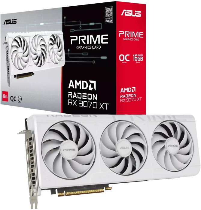 ASUS Prime RX 9070 XT White OC 16GB