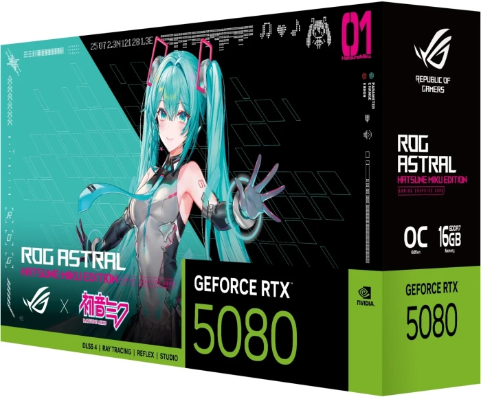 ASUS ROG Astral RTX 5080 16GB OC Hatsune Miku