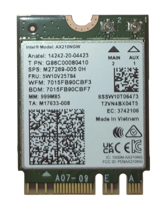 Intel Wi-Fi 6E AX210 (2230)